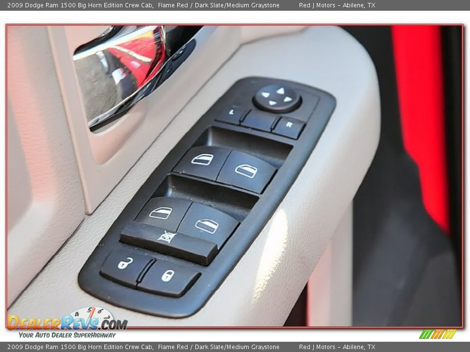 2009 Dodge Ram 1500 Big Horn Edition Crew Cab Flame Red / Dark Slate/Medium Graystone Photo #17
