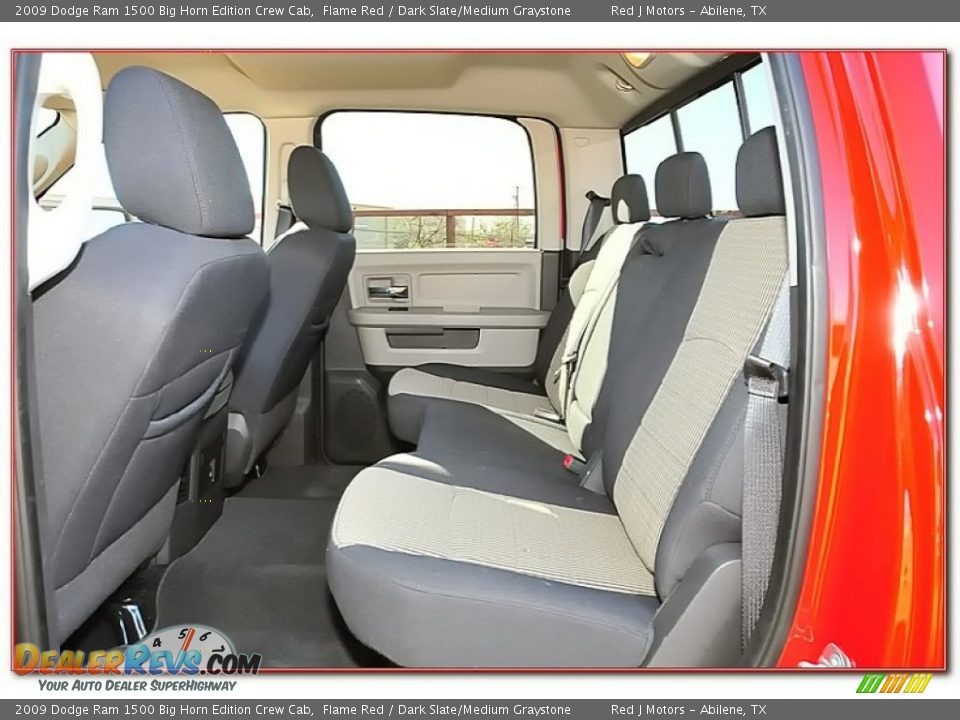 2009 Dodge Ram 1500 Big Horn Edition Crew Cab Flame Red / Dark Slate/Medium Graystone Photo #23
