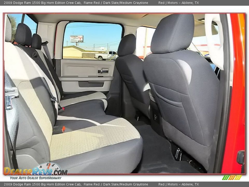 2009 Dodge Ram 1500 Big Horn Edition Crew Cab Flame Red / Dark Slate/Medium Graystone Photo #27