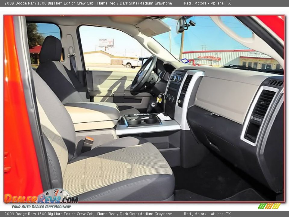 2009 Dodge Ram 1500 Big Horn Edition Crew Cab Flame Red / Dark Slate/Medium Graystone Photo #28