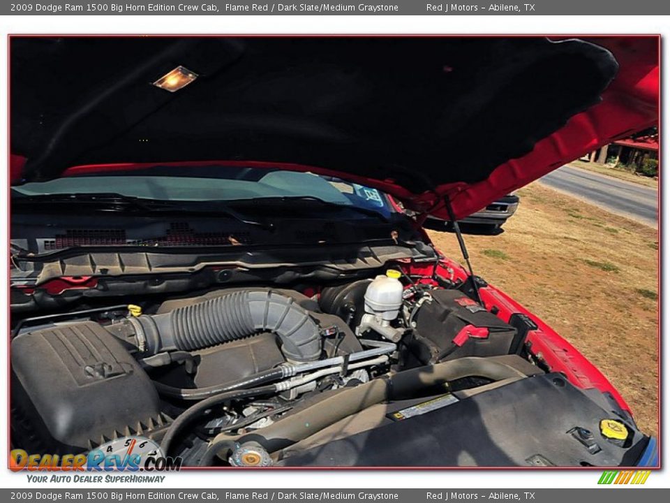 2009 Dodge Ram 1500 Big Horn Edition Crew Cab Flame Red / Dark Slate/Medium Graystone Photo #33