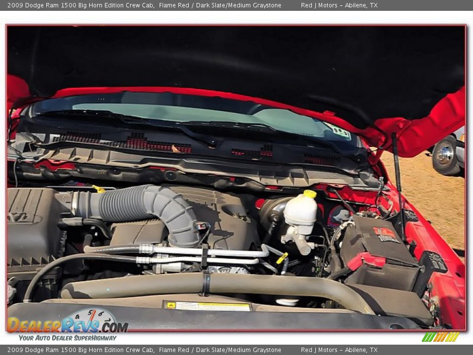 2009 Dodge Ram 1500 Big Horn Edition Crew Cab Flame Red / Dark Slate/Medium Graystone Photo #34