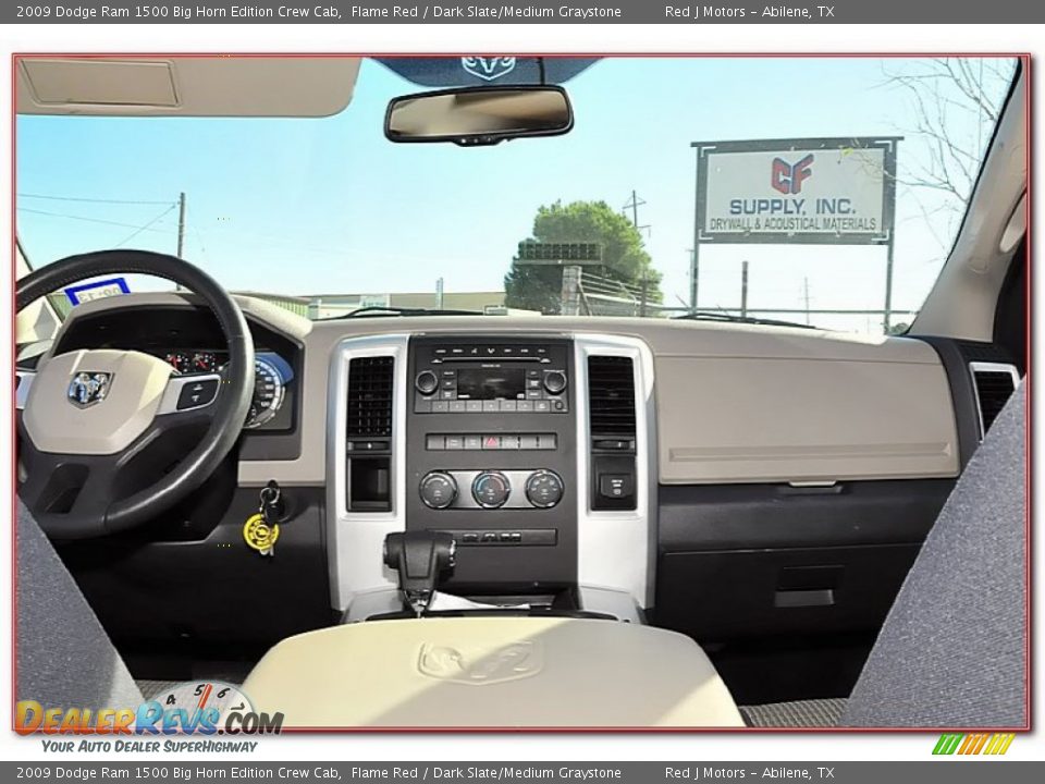 2009 Dodge Ram 1500 Big Horn Edition Crew Cab Flame Red / Dark Slate/Medium Graystone Photo #36
