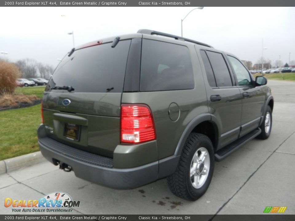 2003 Ford Explorer XLT 4x4 Estate Green Metallic / Graphite Grey Photo #3