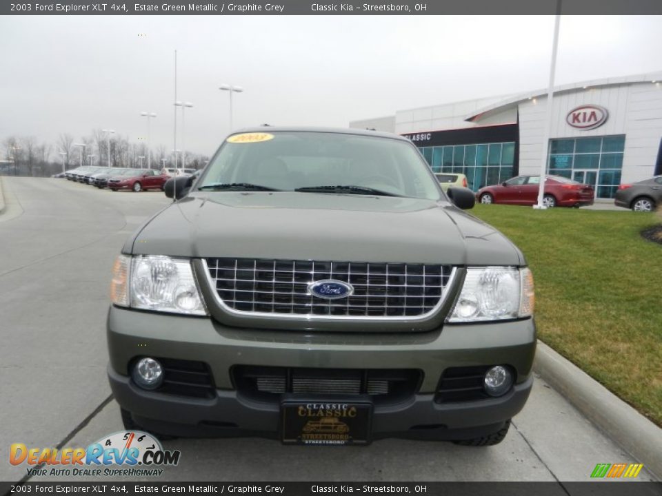 2003 Ford Explorer XLT 4x4 Estate Green Metallic / Graphite Grey Photo #8