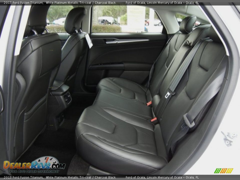 Rear Seat of 2013 Ford Fusion Titanium Photo #6