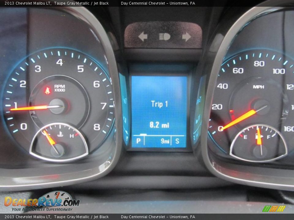 2013 Chevrolet Malibu LT Taupe Gray Metallic / Jet Black Photo #20