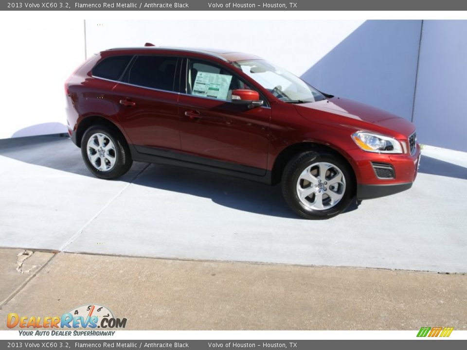 2013 Volvo XC60 3.2 Flamenco Red Metallic / Anthracite Black Photo #1