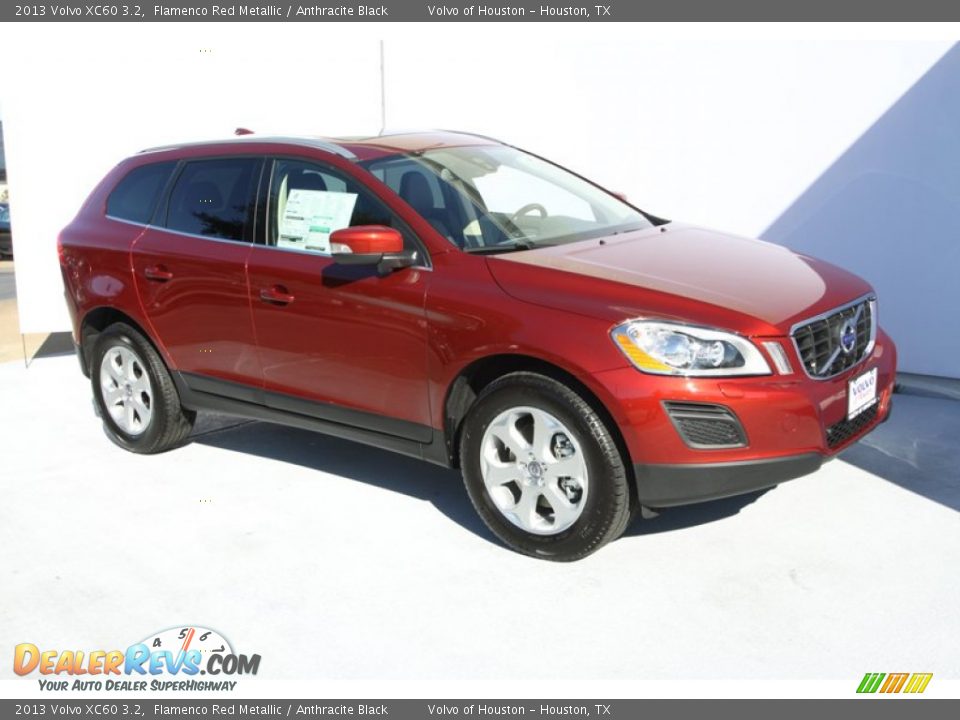 2013 Volvo XC60 3.2 Flamenco Red Metallic / Anthracite Black Photo #2