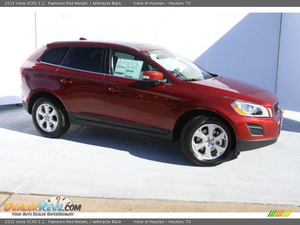 2013 Volvo XC60 3.2 Flamenco Red Metallic / Anthracite Black Photo #9