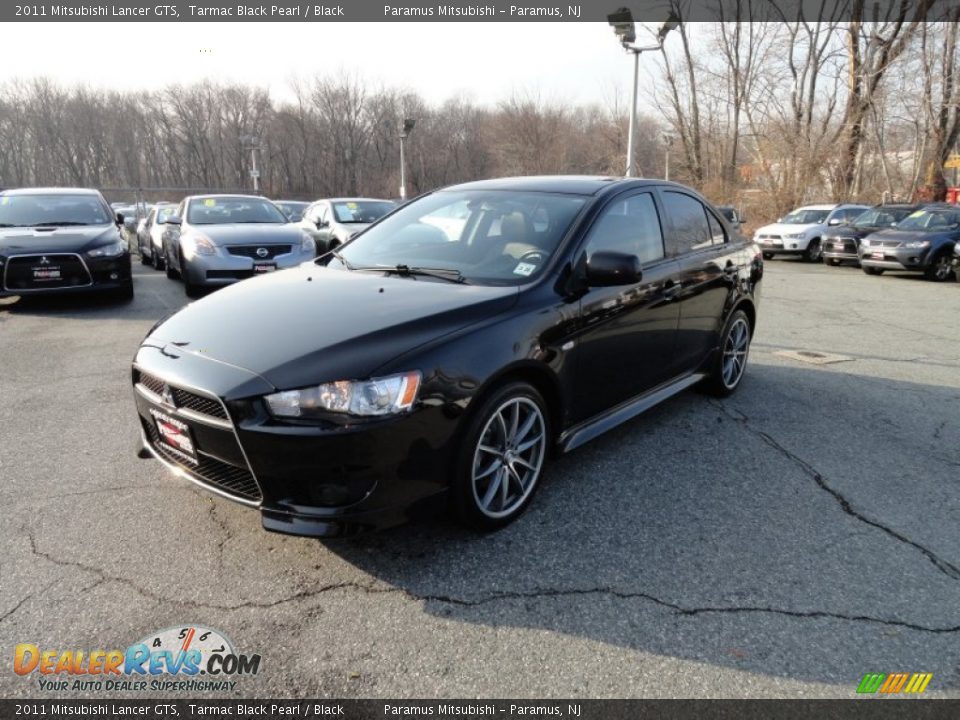 2011 Mitsubishi Lancer GTS Tarmac Black Pearl / Black Photo #1