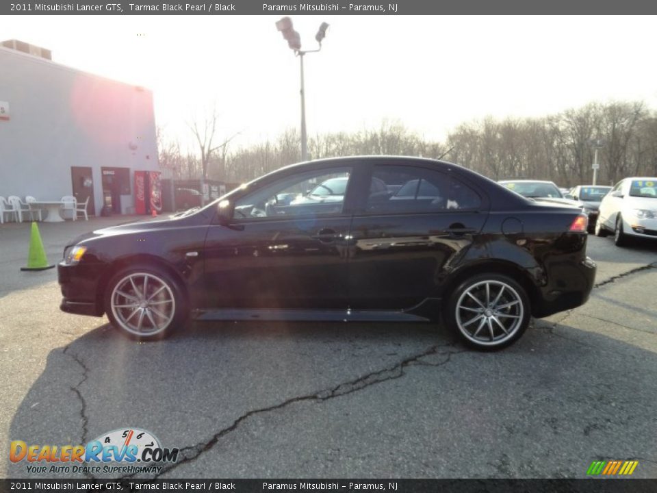 2011 Mitsubishi Lancer GTS Tarmac Black Pearl / Black Photo #3
