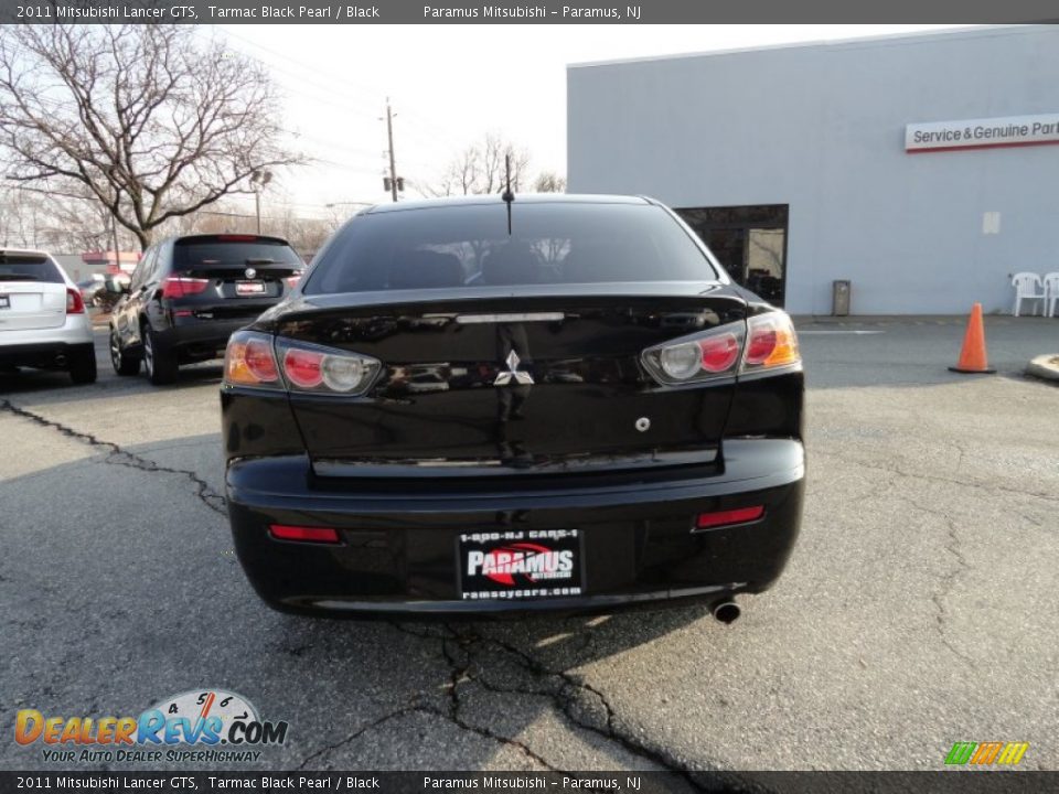 2011 Mitsubishi Lancer GTS Tarmac Black Pearl / Black Photo #5