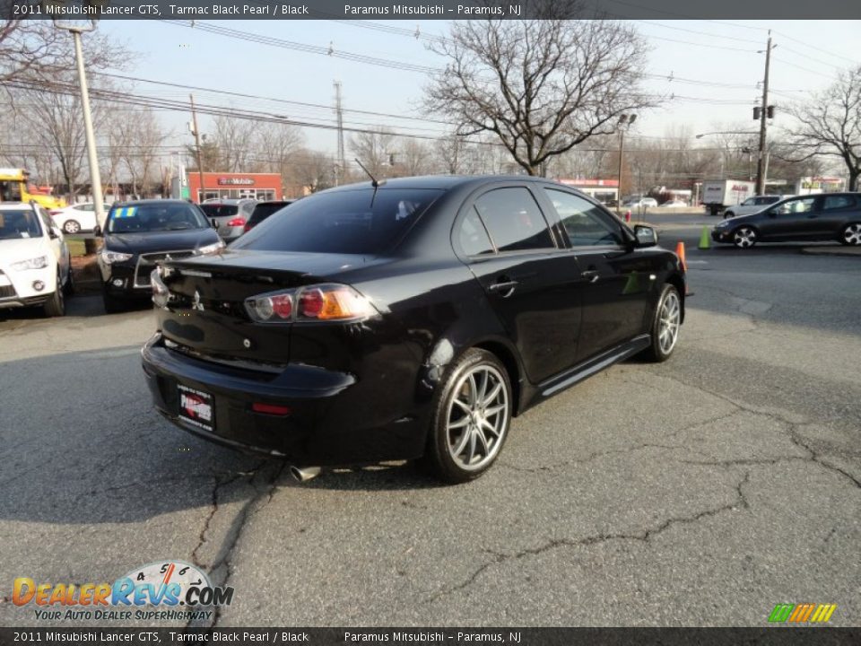 2011 Mitsubishi Lancer GTS Tarmac Black Pearl / Black Photo #6