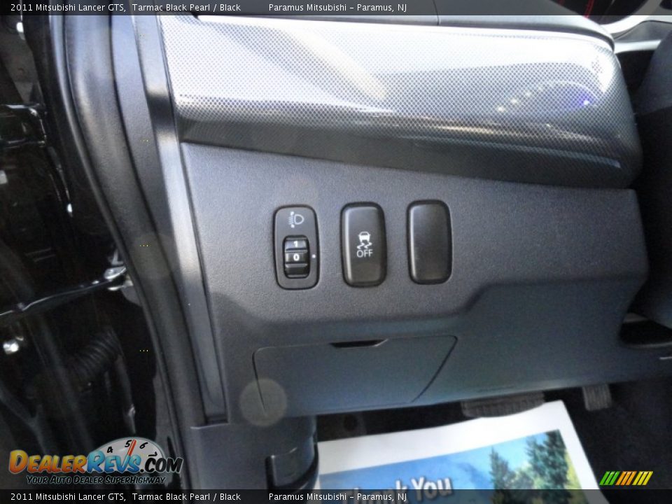 2011 Mitsubishi Lancer GTS Tarmac Black Pearl / Black Photo #11