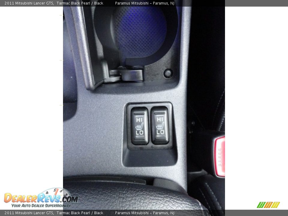 2011 Mitsubishi Lancer GTS Tarmac Black Pearl / Black Photo #12