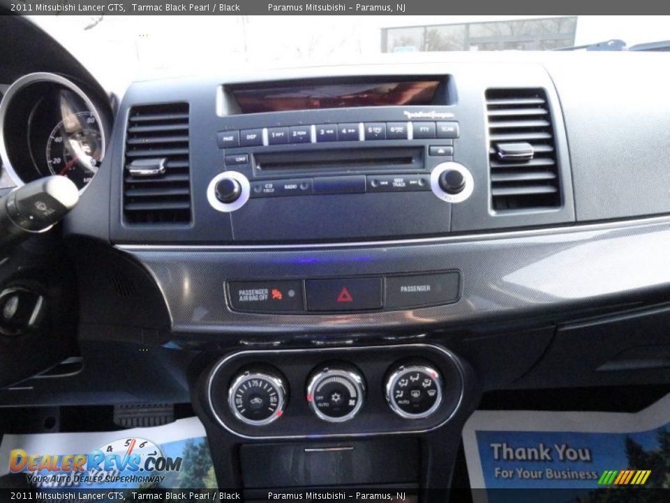 2011 Mitsubishi Lancer GTS Tarmac Black Pearl / Black Photo #14