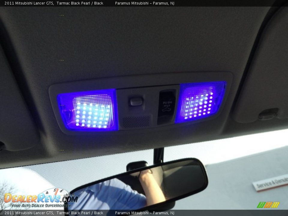 2011 Mitsubishi Lancer GTS Tarmac Black Pearl / Black Photo #17
