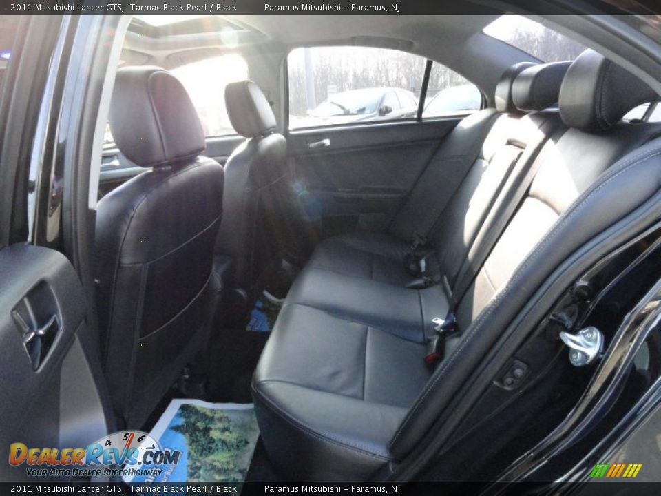 2011 Mitsubishi Lancer GTS Tarmac Black Pearl / Black Photo #19