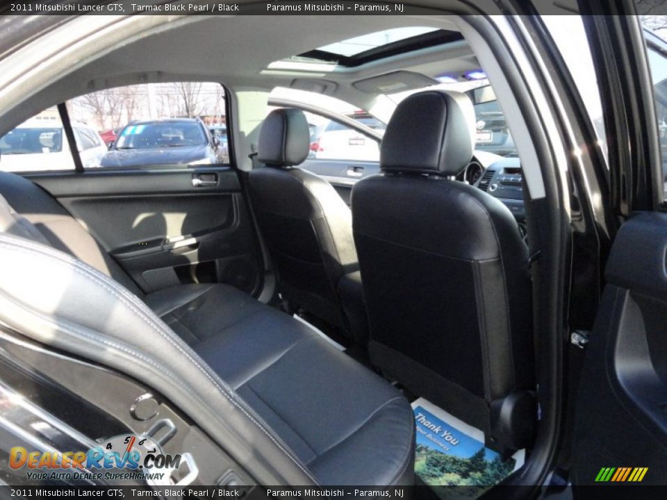 2011 Mitsubishi Lancer GTS Tarmac Black Pearl / Black Photo #23