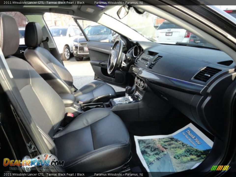 2011 Mitsubishi Lancer GTS Tarmac Black Pearl / Black Photo #25