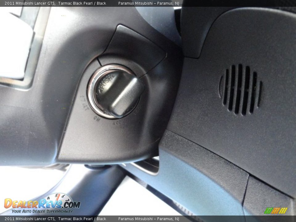 2011 Mitsubishi Lancer GTS Tarmac Black Pearl / Black Photo #27