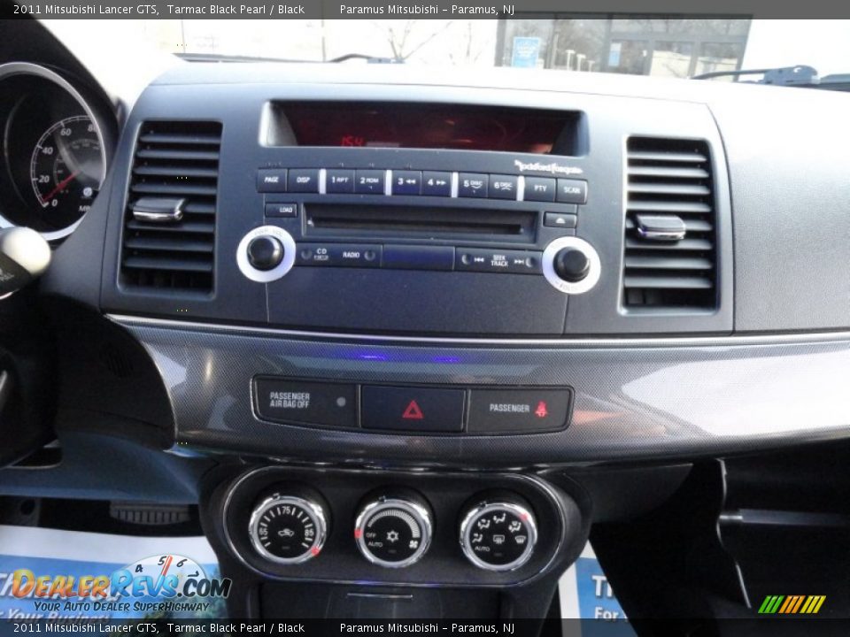 2011 Mitsubishi Lancer GTS Tarmac Black Pearl / Black Photo #28