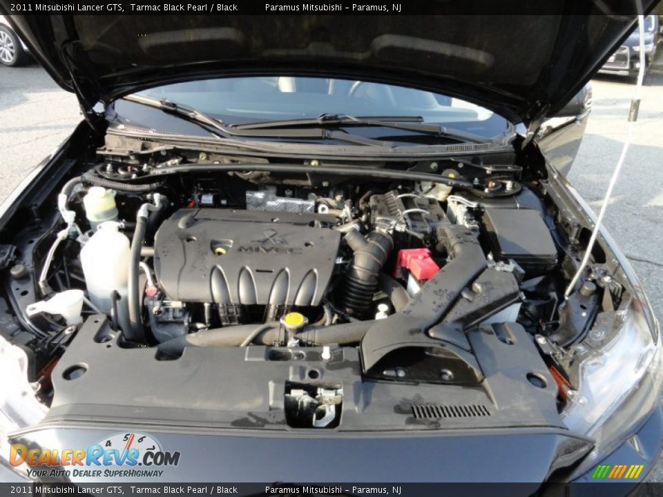 2011 Mitsubishi Lancer GTS Tarmac Black Pearl / Black Photo #30