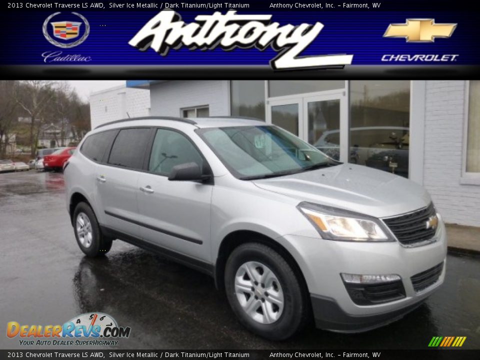 2013 Chevrolet Traverse LS AWD Silver Ice Metallic / Dark Titanium/Light Titanium Photo #1