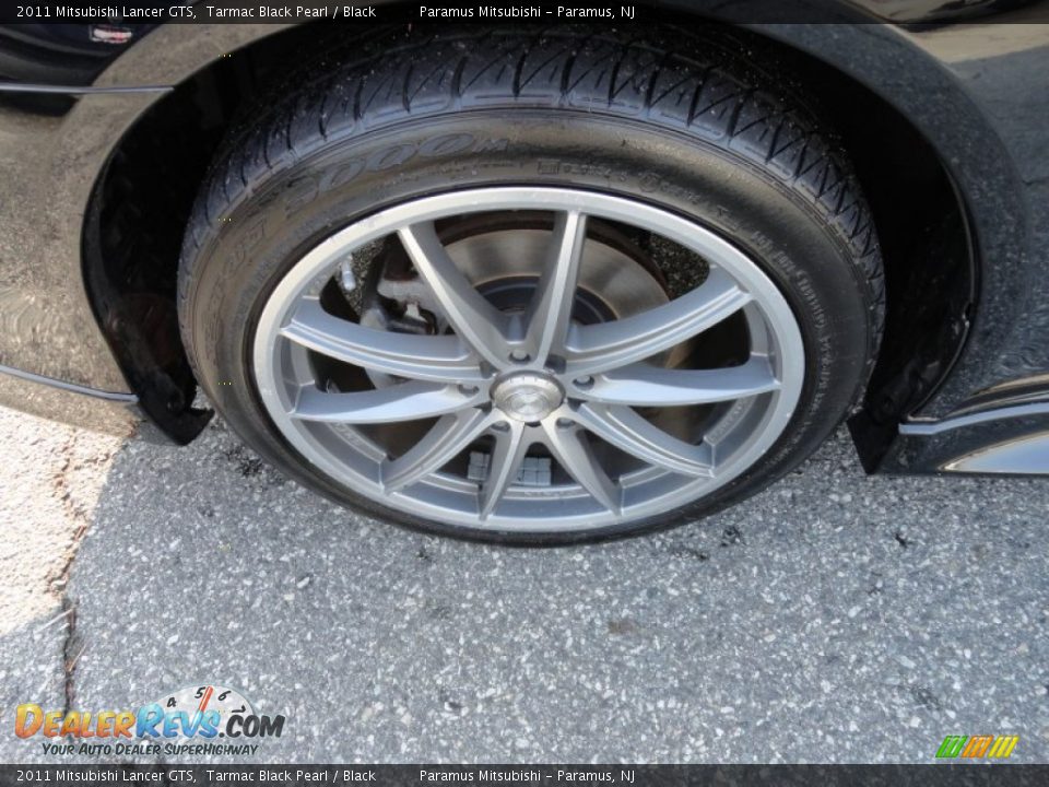 2011 Mitsubishi Lancer GTS Tarmac Black Pearl / Black Photo #33