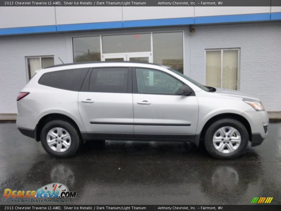 Silver Ice Metallic 2013 Chevrolet Traverse LS AWD Photo #7