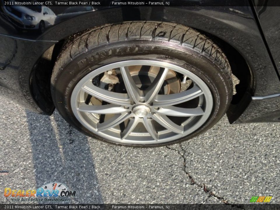 2011 Mitsubishi Lancer GTS Tarmac Black Pearl / Black Photo #35