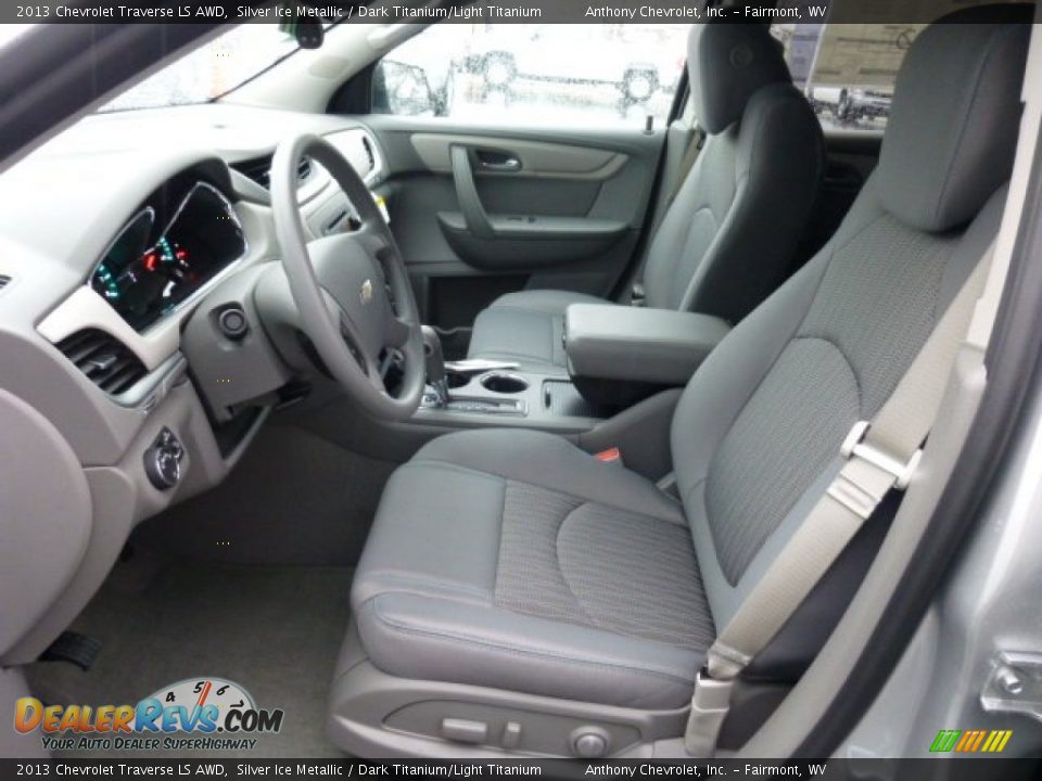 Dark Titanium/Light Titanium Interior - 2013 Chevrolet Traverse LS AWD Photo #14