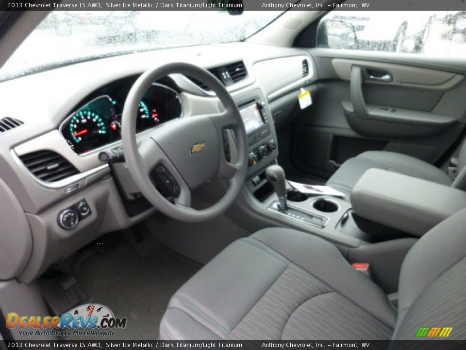 Dark Titanium/Light Titanium Interior - 2013 Chevrolet Traverse LS AWD Photo #15