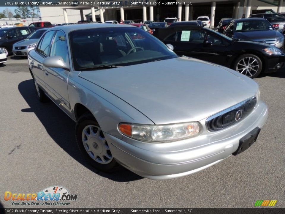 2002 Buick Century Custom Sterling Silver Metallic / Medium Gray Photo #1