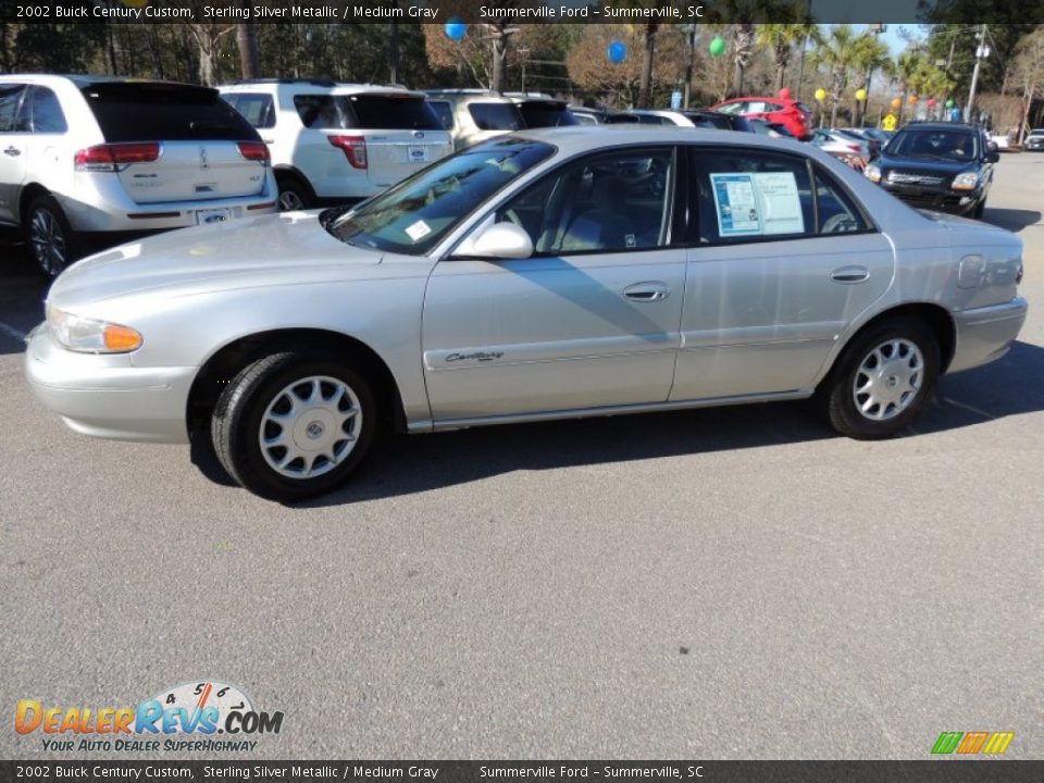 2002 Buick Century Custom Sterling Silver Metallic / Medium Gray Photo #2