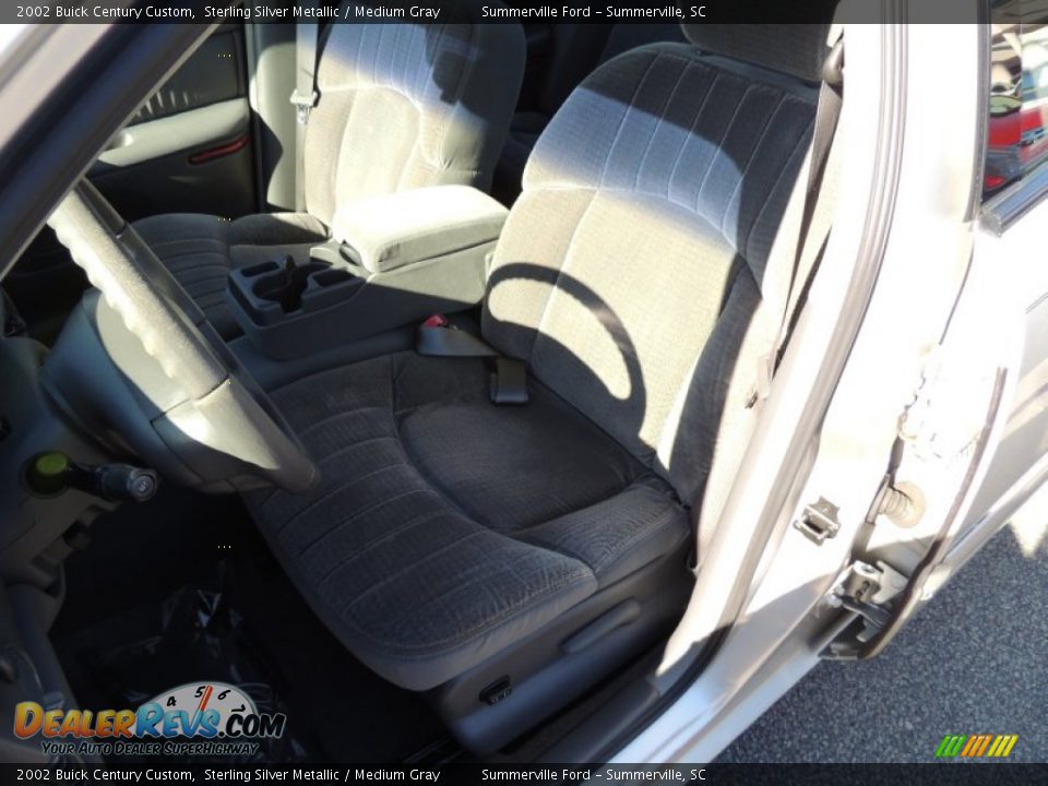 2002 Buick Century Custom Sterling Silver Metallic / Medium Gray Photo #4