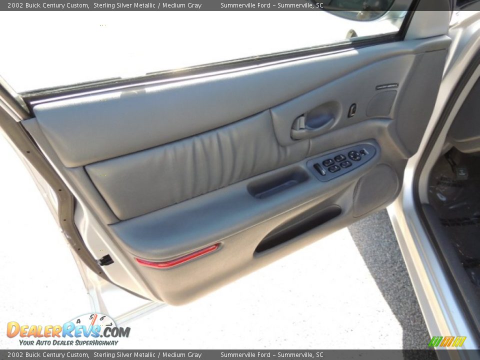 2002 Buick Century Custom Sterling Silver Metallic / Medium Gray Photo #5