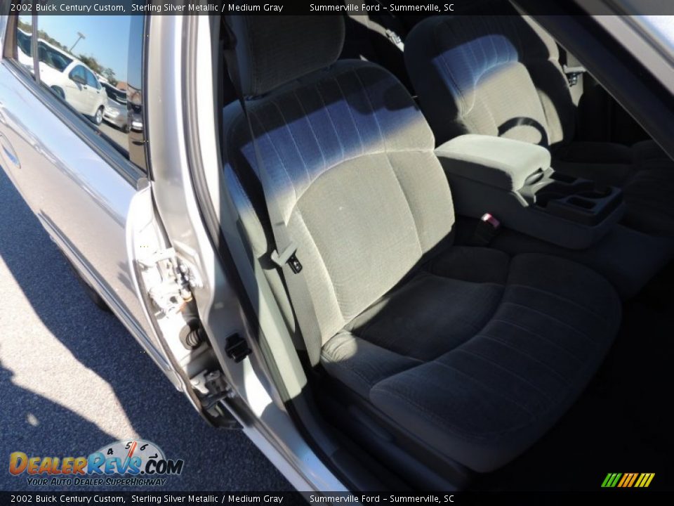 2002 Buick Century Custom Sterling Silver Metallic / Medium Gray Photo #8
