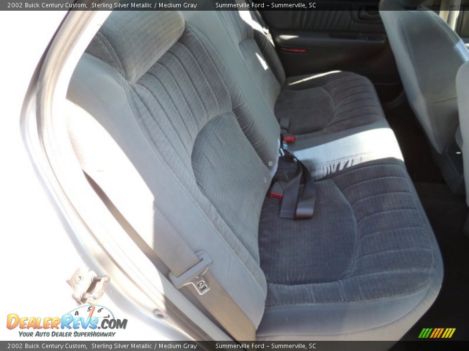 2002 Buick Century Custom Sterling Silver Metallic / Medium Gray Photo #10