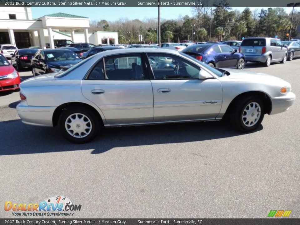 2002 Buick Century Custom Sterling Silver Metallic / Medium Gray Photo #12