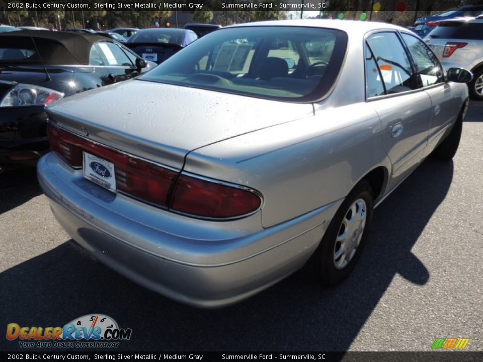 2002 Buick Century Custom Sterling Silver Metallic / Medium Gray Photo #13