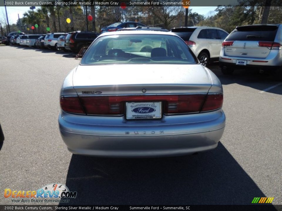 2002 Buick Century Custom Sterling Silver Metallic / Medium Gray Photo #14