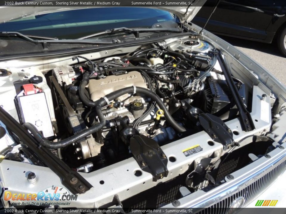 2002 Buick Century Custom Sterling Silver Metallic / Medium Gray Photo #18
