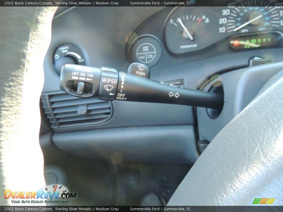 2002 Buick Century Custom Sterling Silver Metallic / Medium Gray Photo #20