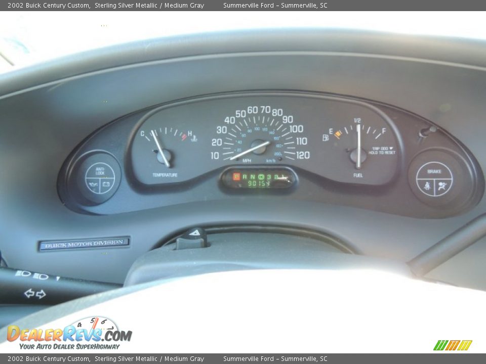 2002 Buick Century Custom Sterling Silver Metallic / Medium Gray Photo #21