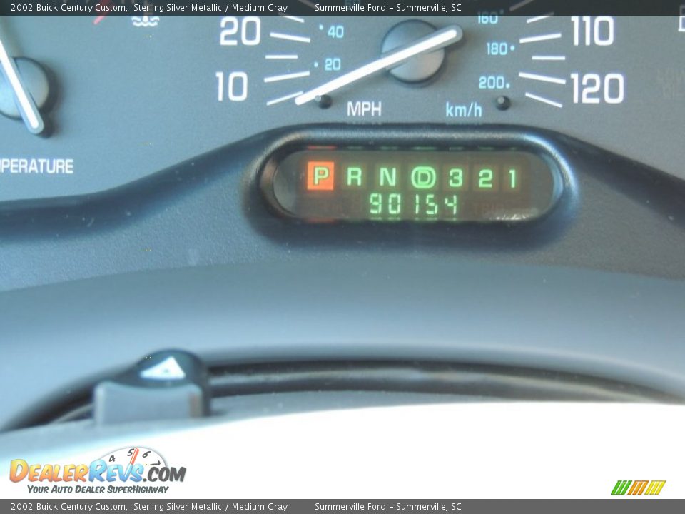 2002 Buick Century Custom Sterling Silver Metallic / Medium Gray Photo #22