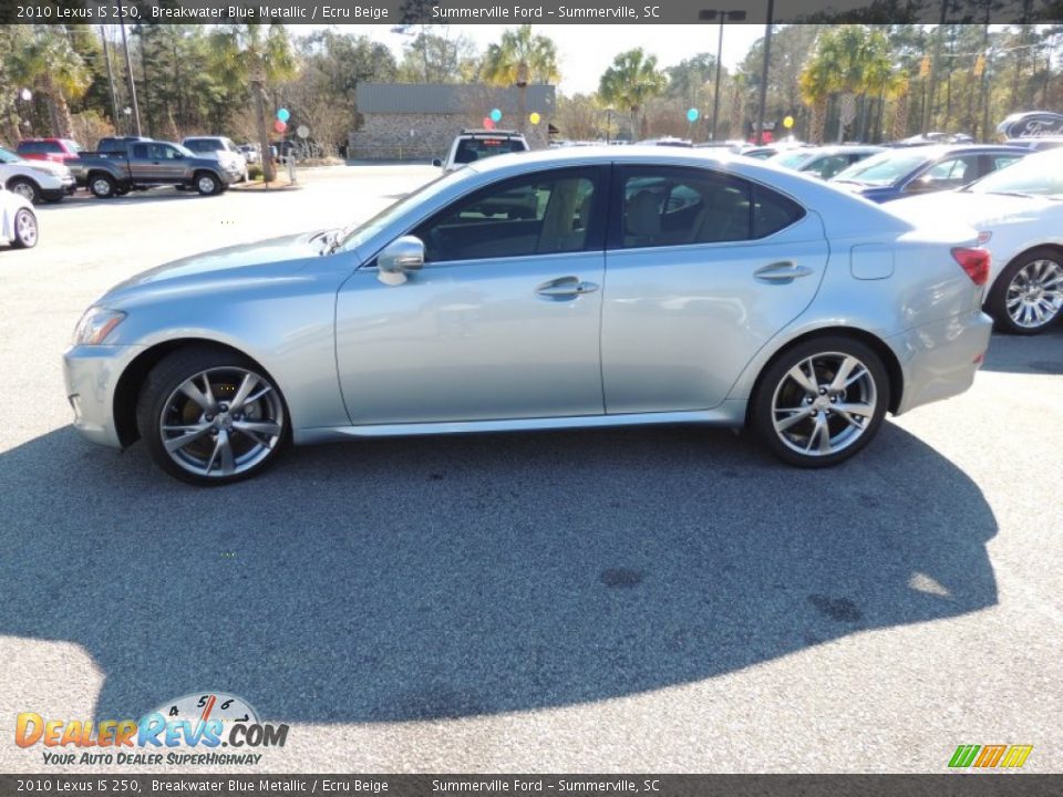 2010 Lexus IS 250 Breakwater Blue Metallic / Ecru Beige Photo #2