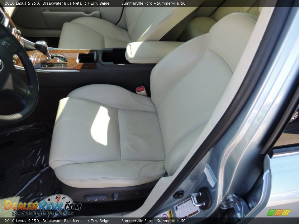 2010 Lexus IS 250 Breakwater Blue Metallic / Ecru Beige Photo #5