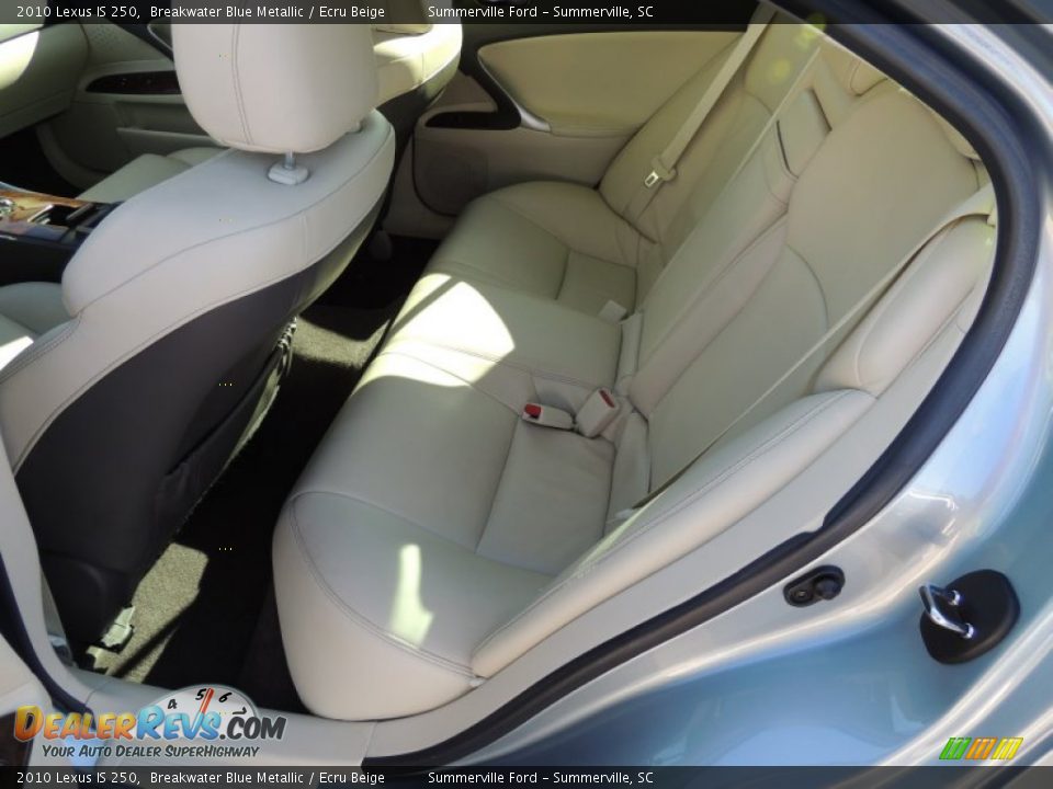2010 Lexus IS 250 Breakwater Blue Metallic / Ecru Beige Photo #7